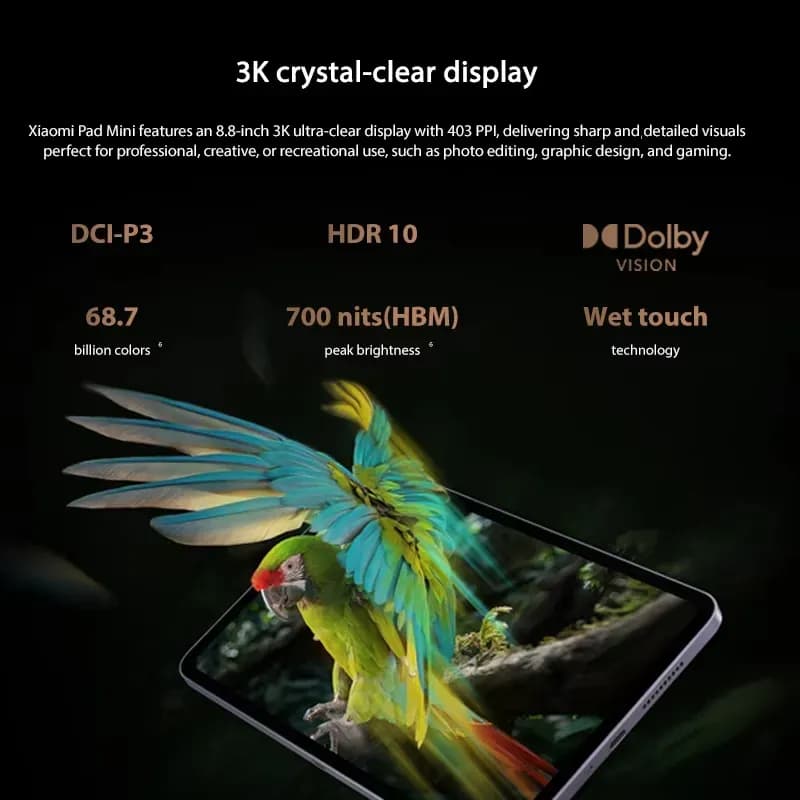 Xiaomi Pad Mini MediaTek Dimensity 9400+ 8.8" 3K - 4