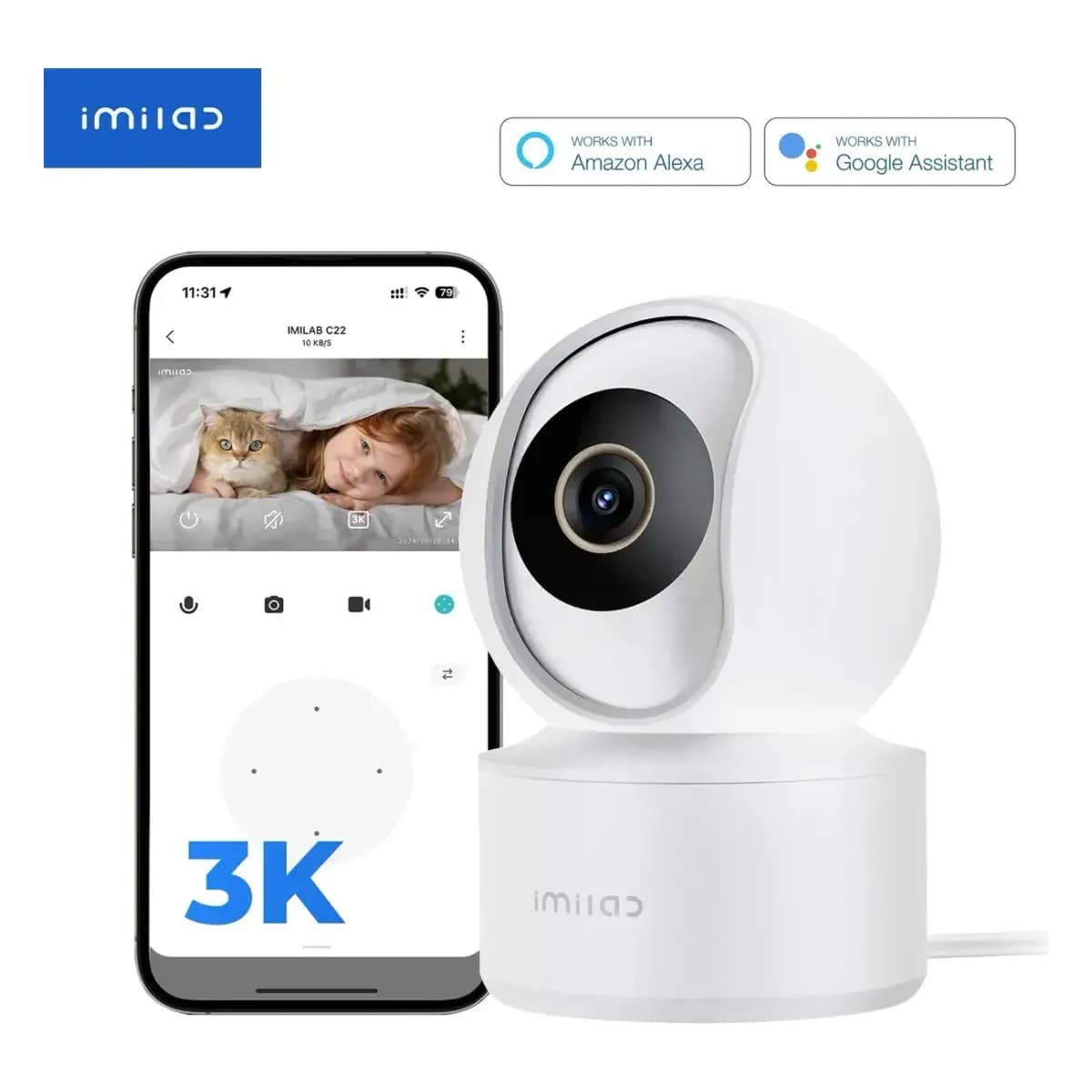 IMILAB C22 unutarnja nadzorna kamera - 1
