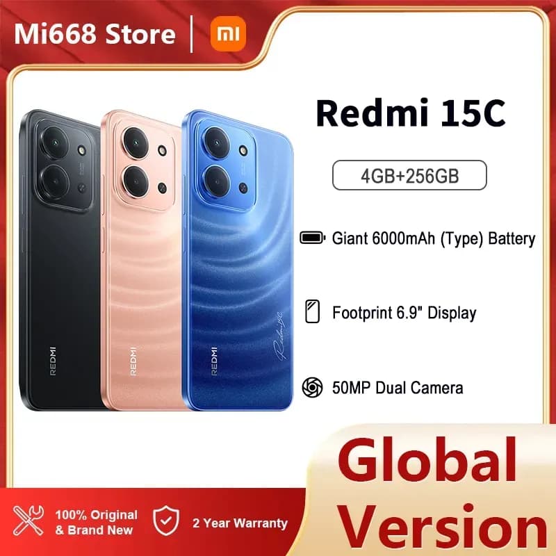 Xiaomi Redmi 15C pametni telefon 4GB RAM 256GB ROM