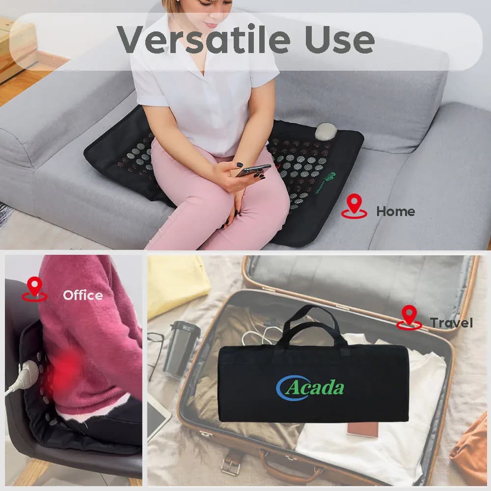 Acada Far Infrared Heating Pad Jade & Tourmaline 80x55 - 7