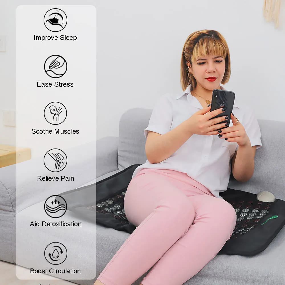 Acada Far Infrared Heating Pad Jade & Tourmaline 80x55 - 8