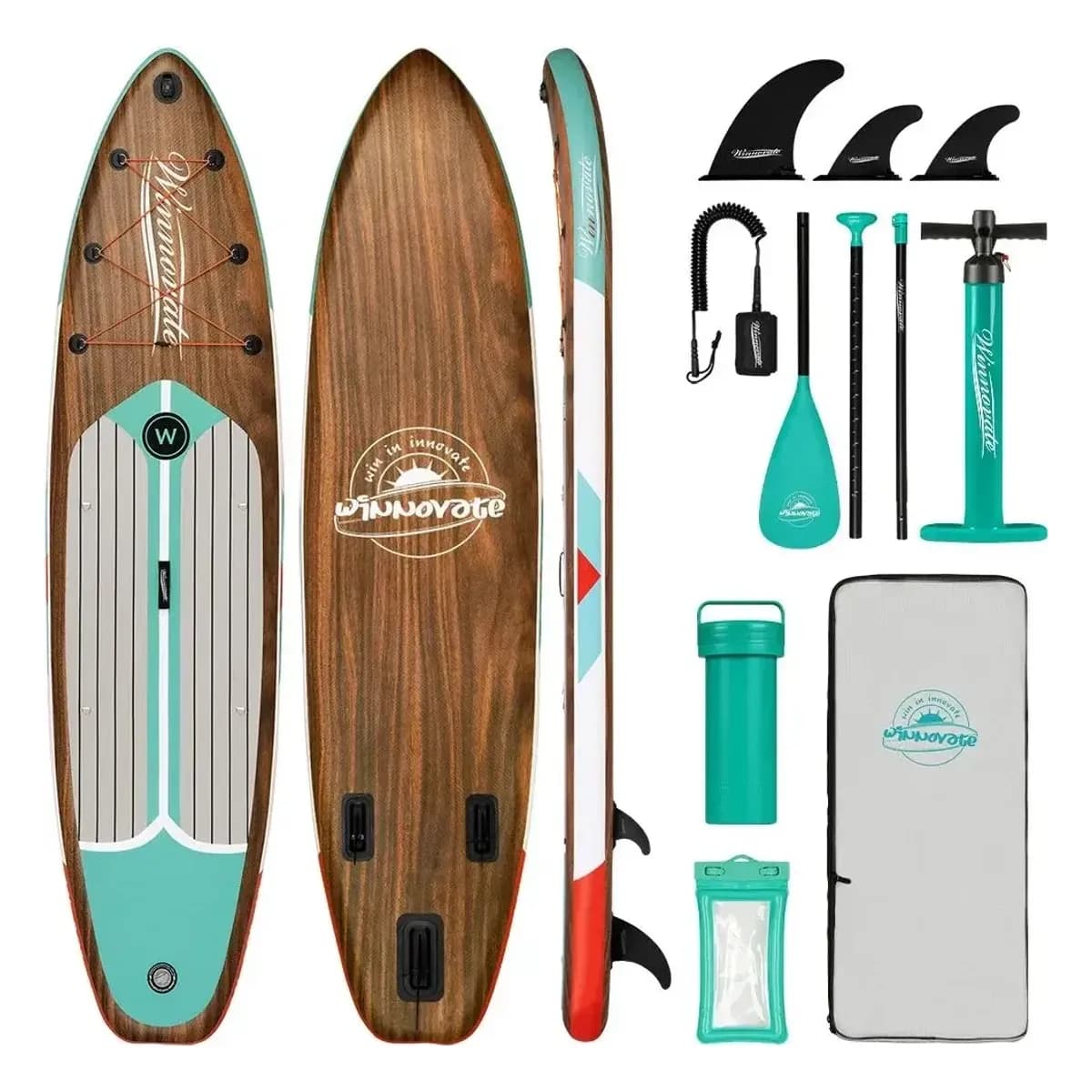 InnoExpo Wood Series napuhavani SUP 2+1 - 1