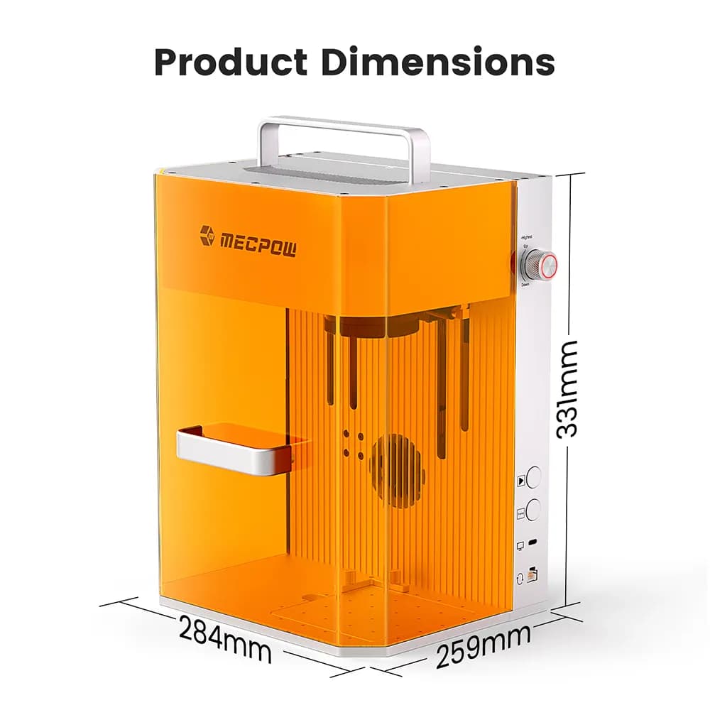 Mecpow X1 2W+10W Dual laserski rezač i graver - 8