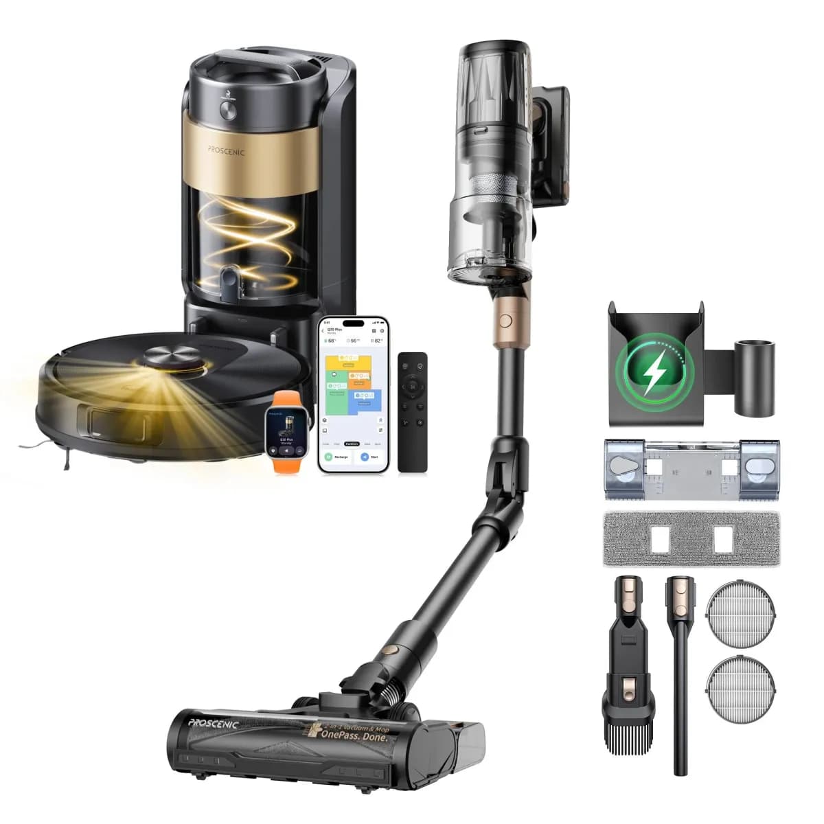 Proscenic P20 OnePass + Q20 Plus usisavač set - 2