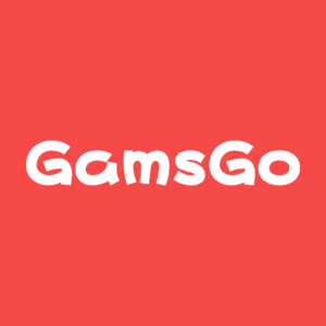 GamsGo Red background white