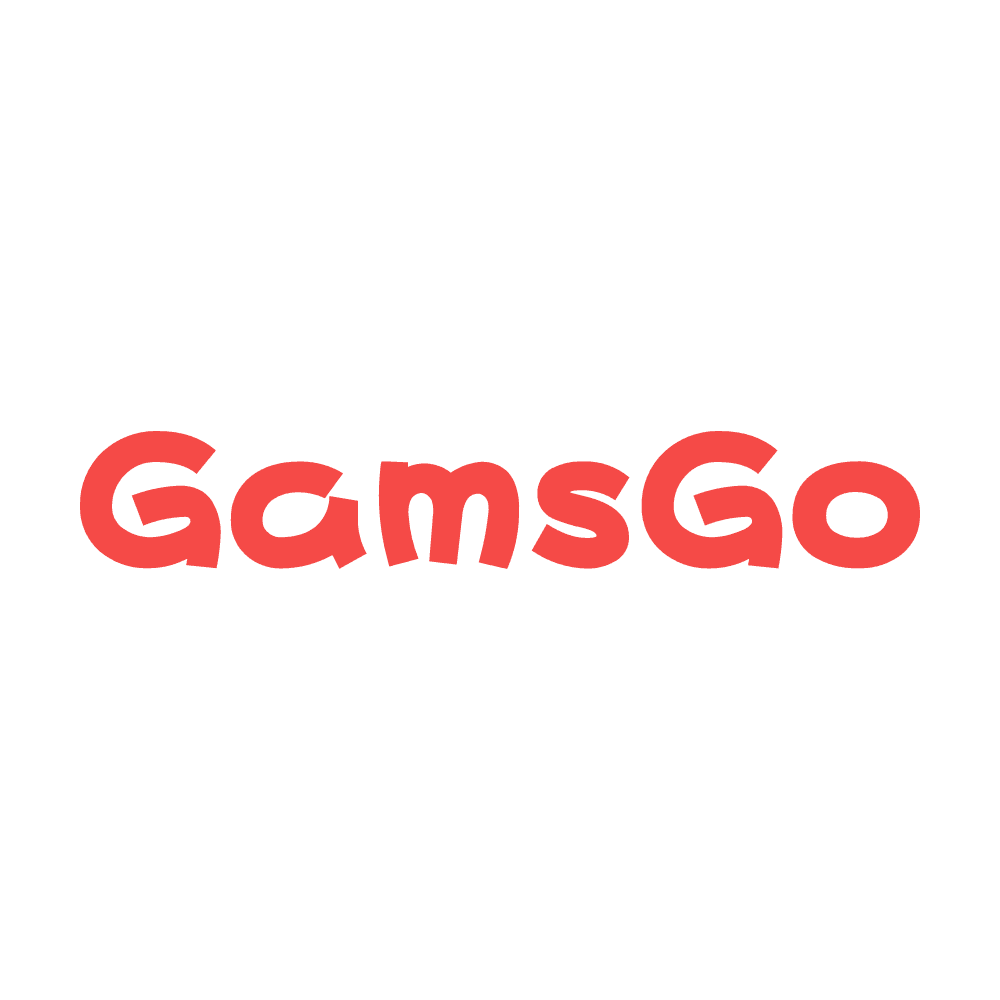 GamsGo Transparent background red text