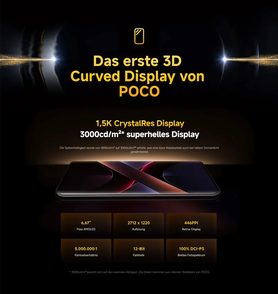 Poco X7 display